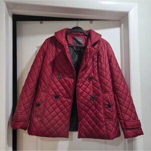 COVINGTON - RED QUILTED JACKET - WOMEN'S SIZE MEDIUM